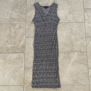 Snap Vintage USA Grey Knit Midi Dress